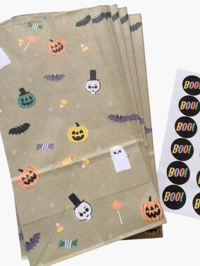 Hallmark Halloween Treat Bags Favor Sack Stickers